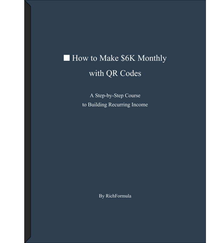 eBook cover: How to Make $6K Monthly with QR Codes